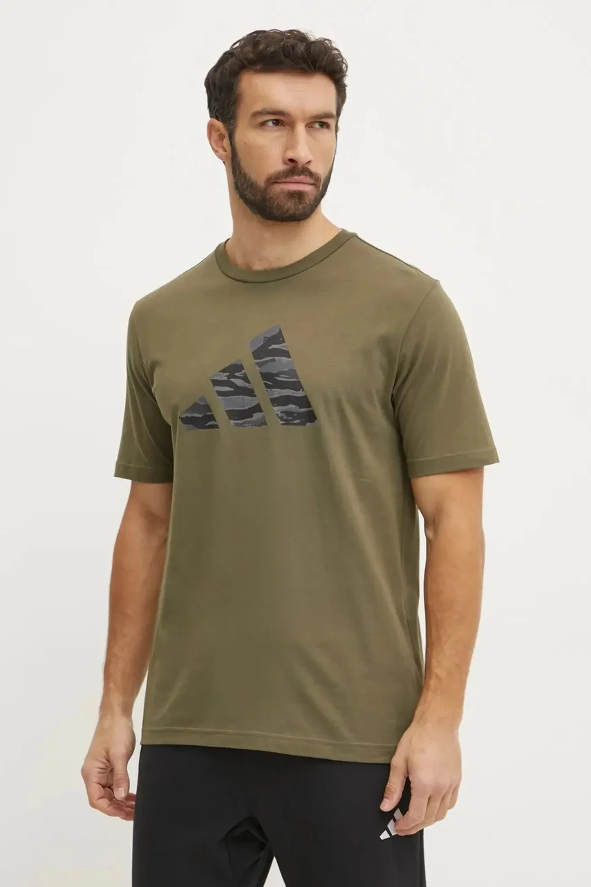 adidas Памучна тениска Camo