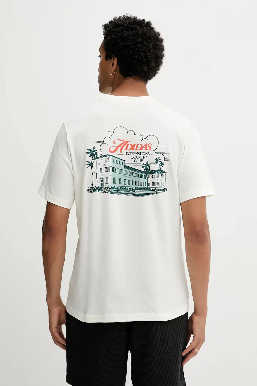 adidas Памучна тениска Country Club Scenic Graphic Tee