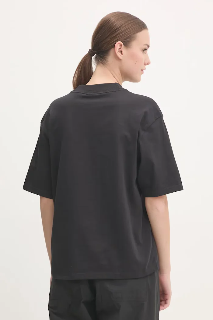 adidas Памучна тениска Essentials в черно JD3081