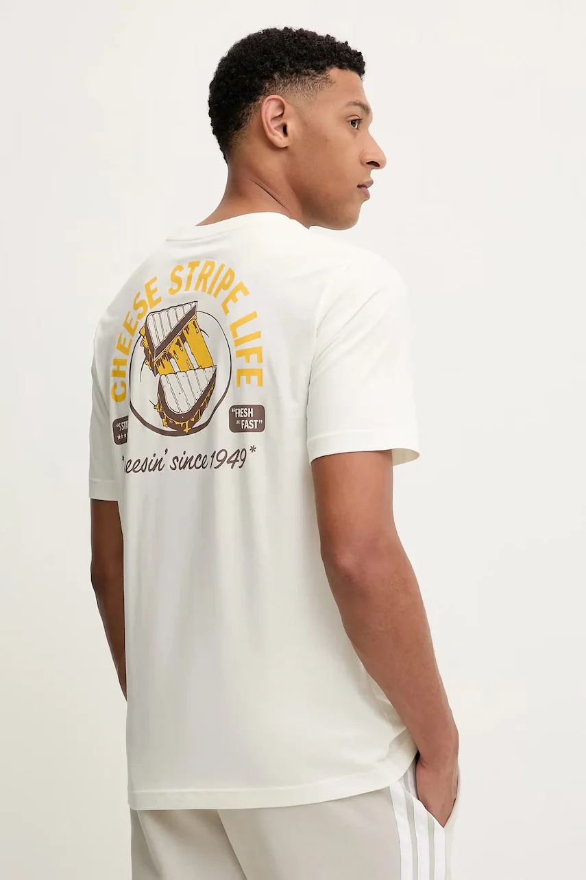 adidas Памучна тениска Food Grilled Cheese Graphic Tee