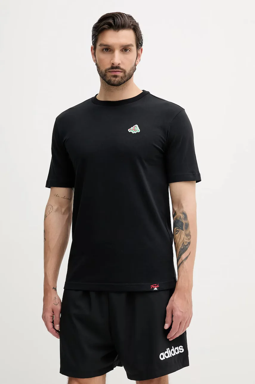 adidas Памучна тениска Mini Pizza Graphic Tee