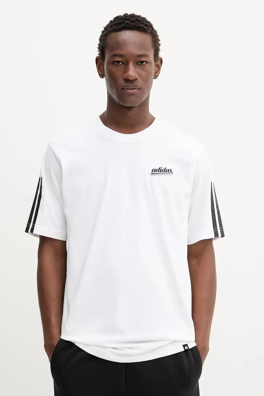 adidas Памучна тениска Script Tee
