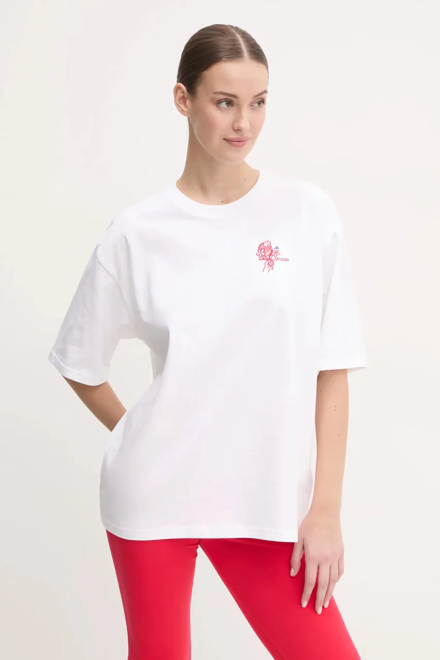 adidas Памучна тениска W C PHOTO TEE