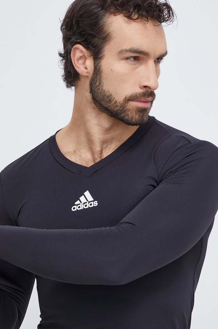 adidas Performance Блуза с дълги ръкави за трениране Team Base в черно с принт GN5677