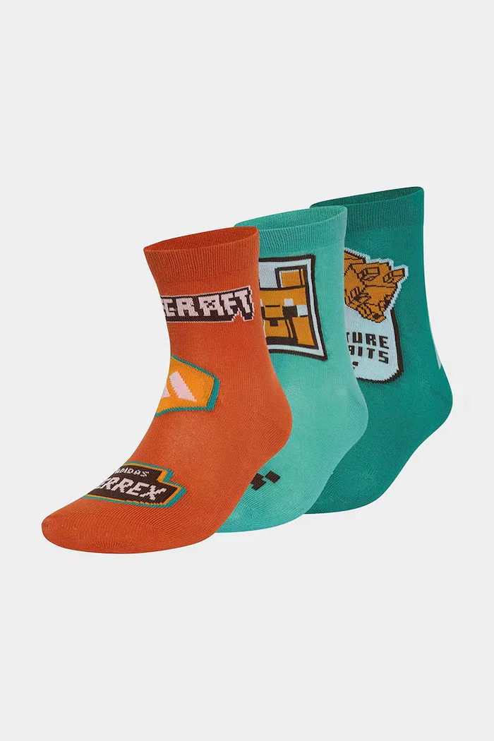 adidas Performance чорапи за деца MINECRAFT 3 броя тюркоазени KR2354