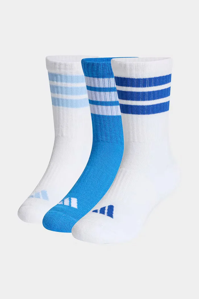 adidas Performance Детски чорапи с памук (3 чифта) в бяло KD1720