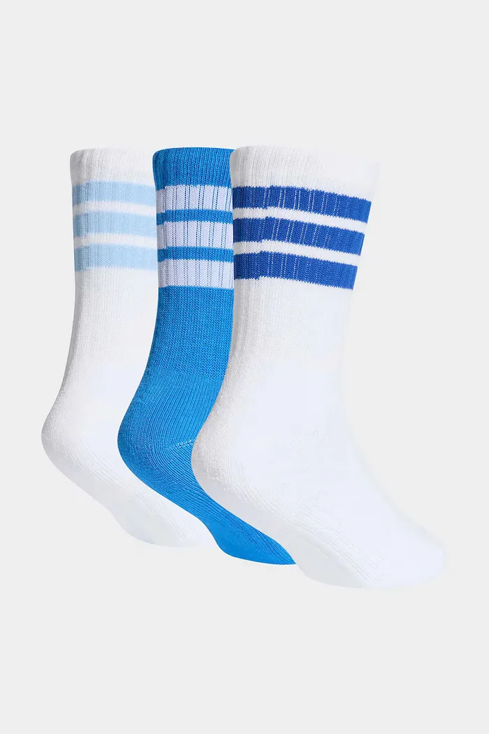 adidas Performance Детски чорапи с памук (3 чифта) в бяло KD1720