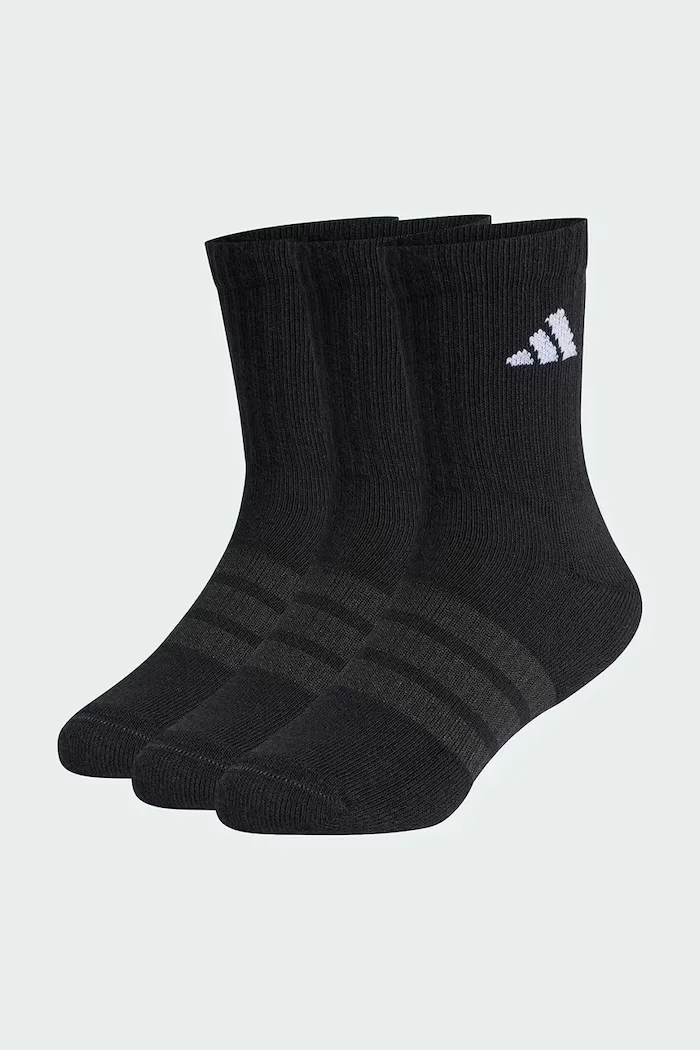 adidas Performance Детски чорапи с памук (3 чифта) в черно JZ0527