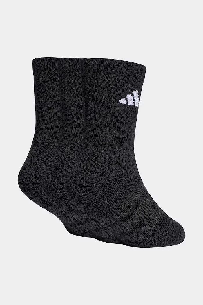 adidas Performance Детски чорапи с памук (3 чифта) в черно JZ0527