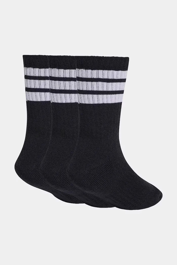 adidas Performance Детски чорапи с памук (3 чифта) в черно KD1719