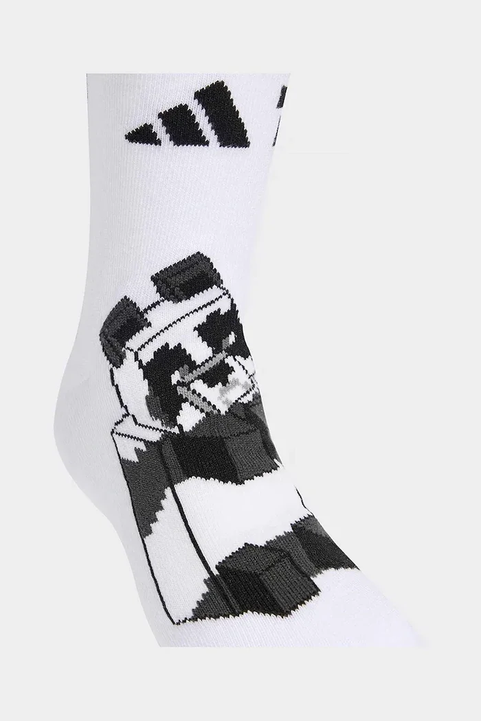 adidas Performance Детски чорапи с памук MINECRAFT (3 чифта) в бяло KA9904