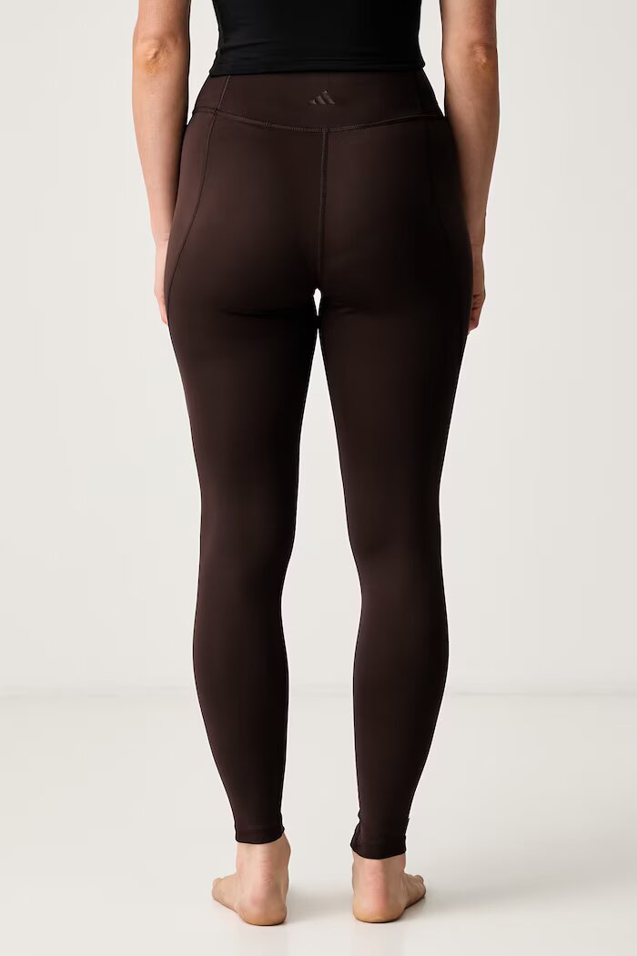 adidas Performance клин за йога дамски All me кафяв с висока талия KR3429