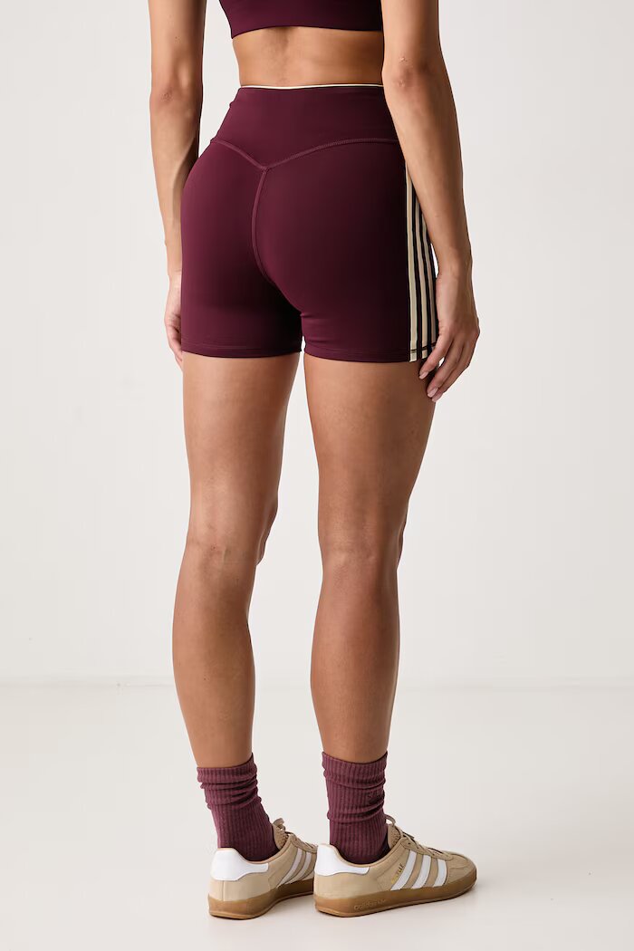 adidas Performance спортен къс панталон дамски Originals Sport бордо със стандартна талия KT6965