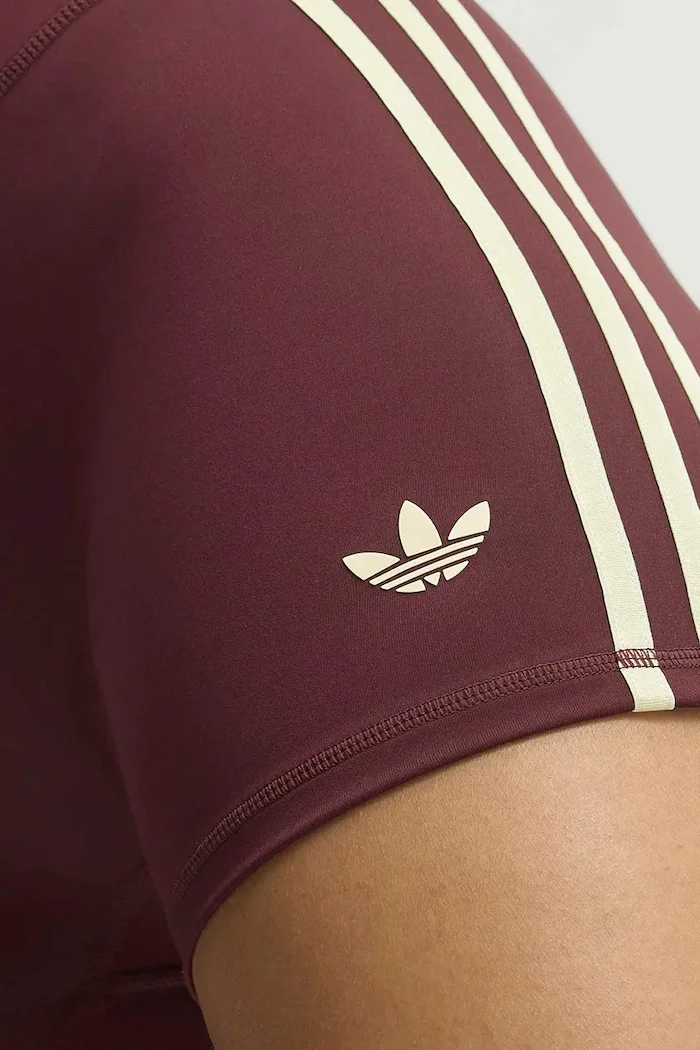 adidas Performance спортен къс панталон дамски Originals Sport бордо със стандартна талия KT6965