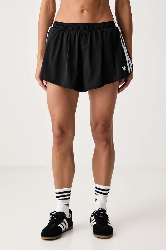 adidas Performance спортен къс панталон дамски Originals Sport черен със стандартна талия KU3695