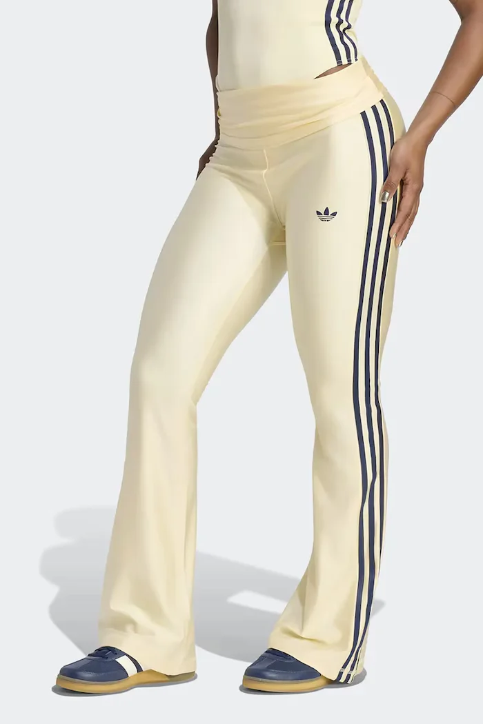 adidas Performance спортен клин дамски Originals Sport жълт със стандартна талия KT7088
