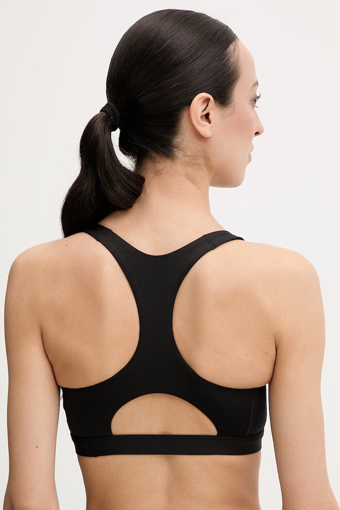 adidas Performance Спортен сутиен Optime Essentials в черно с изчистен дизайн JN6892