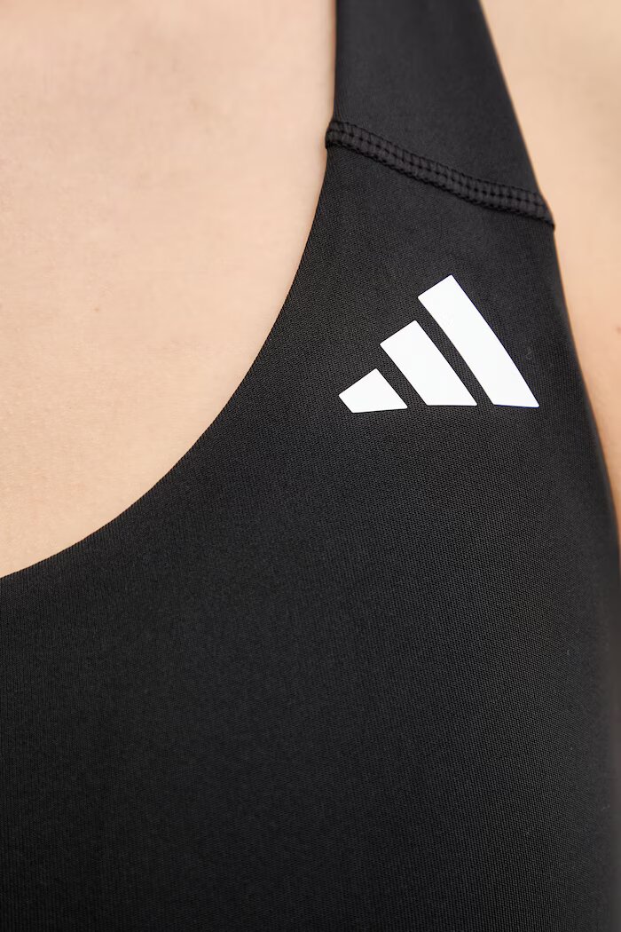 adidas Performance Спортен сутиен Optime Essentials в черно с изчистен дизайн JN6892