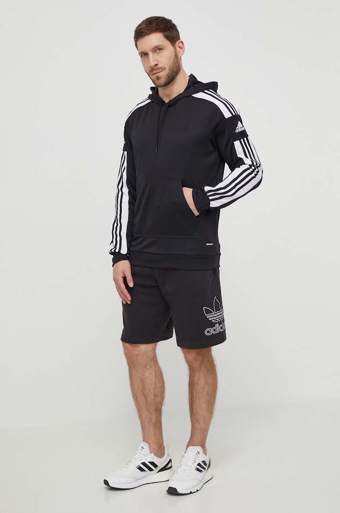adidas Performance Суичър GK9548 мъжки в черно с изчистен дизайн GK9548