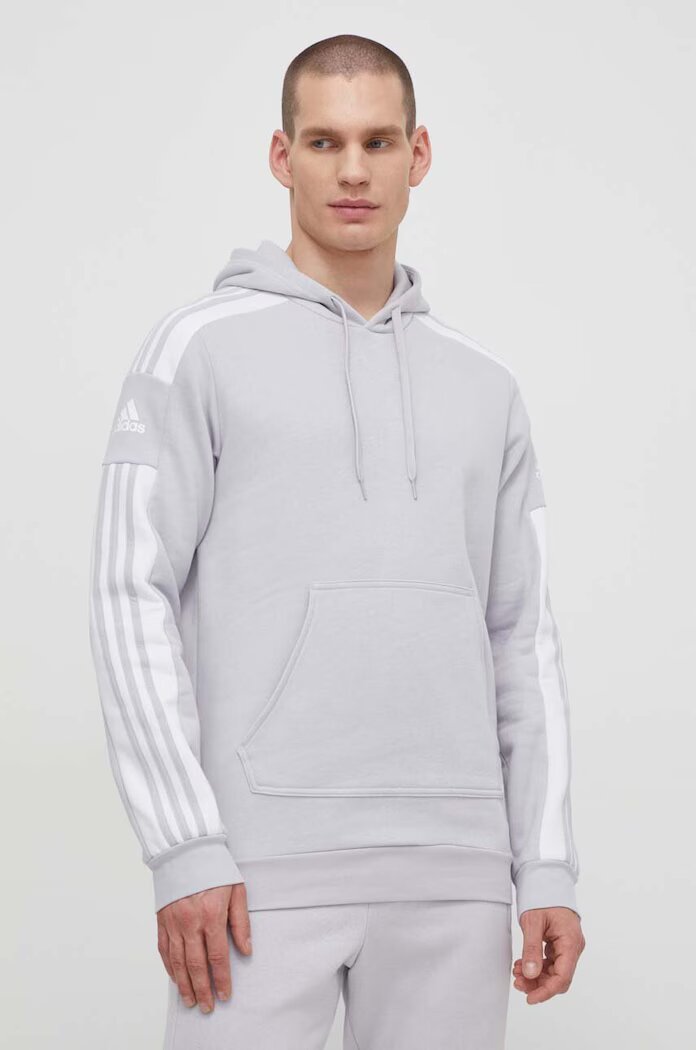 adidas Performance Суичър GT6635 мъжка в сиво с изчистен дизайн GT6635