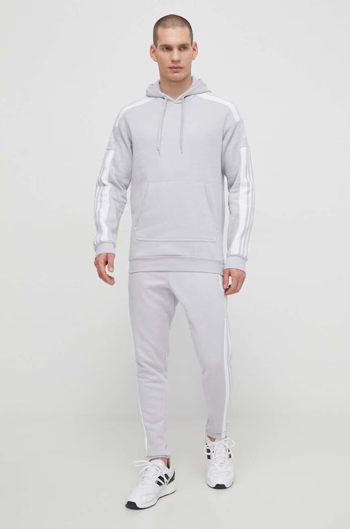 adidas Performance Суичър GT6635 мъжка в сиво с изчистен дизайн GT6635