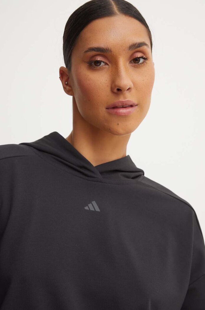 adidas Performance Суичър за трениране Strength Power в черно с качулка изчистен дизайн IV9219