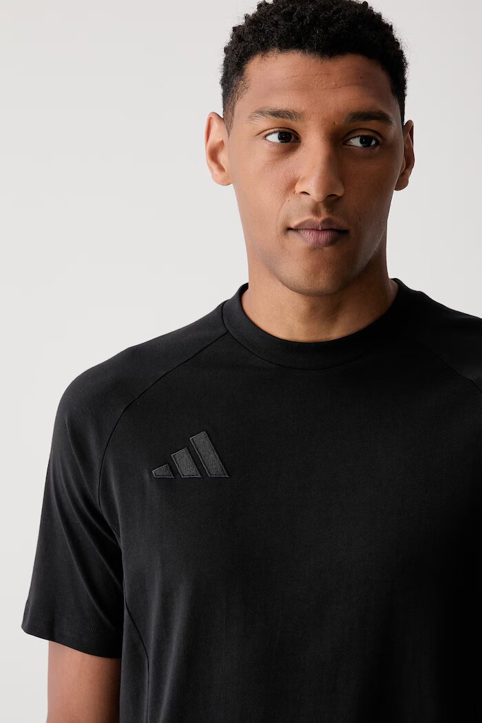 adidas Performance тениска за трениране мъжка от памук Tiro 25 черна JY5948