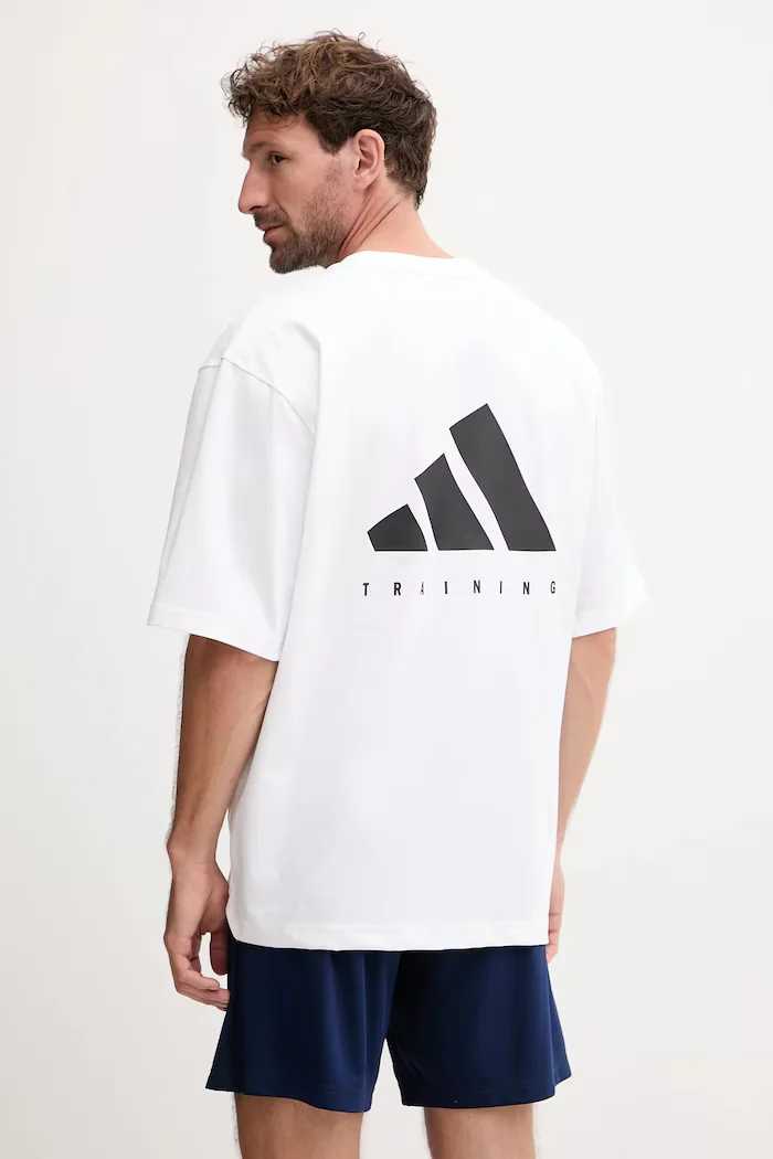 adidas Performance Тениска за трениране POWER в бяло с десен JV9683