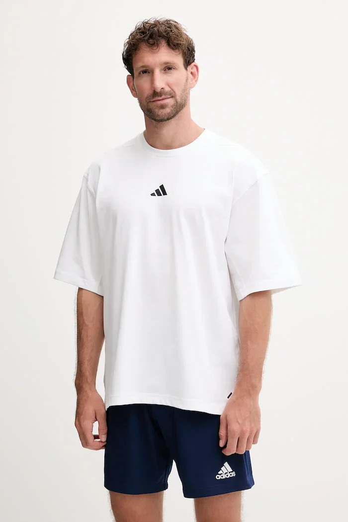 adidas Performance Тениска за трениране POWER в бяло с десен JV9683