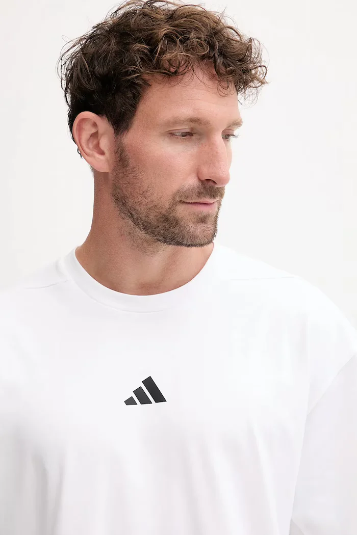 adidas Performance Тениска за трениране POWER в бяло с десен JV9683