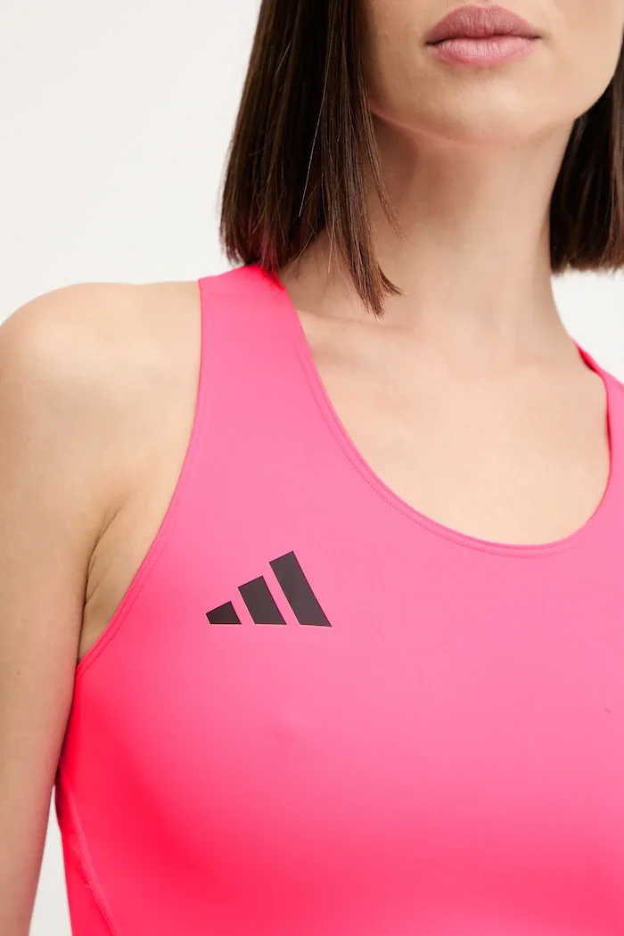 adidas Performance Топ за бягане Adizero Essentials в розово IY5547