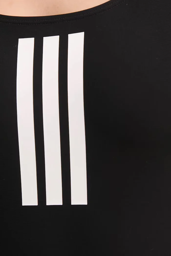 adidas Performance Цял бански 3 Stripes в черно с меки чашки JE1921