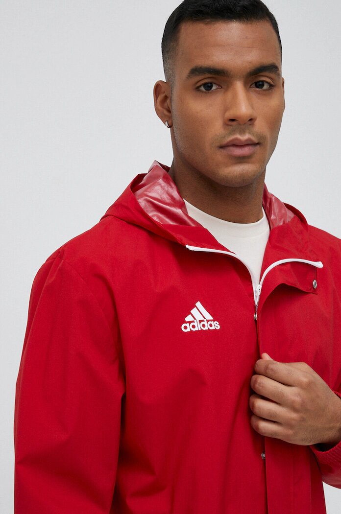 adidas Performance Ветровка Entrada 22 в червено с преходна изолация IK4009