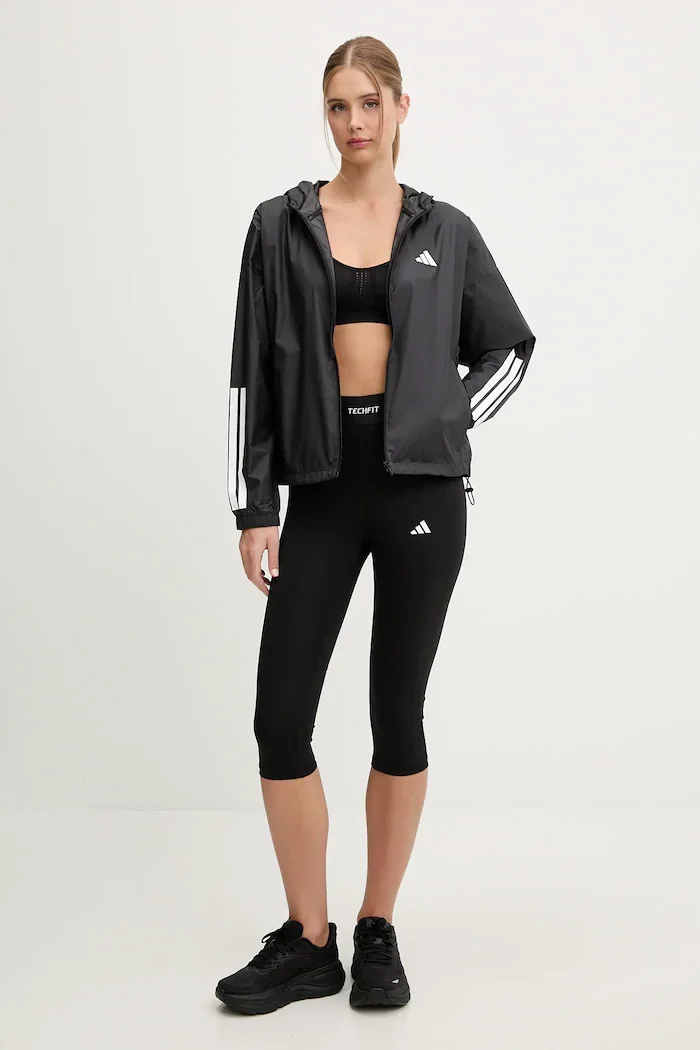 adidas Performance Яке за трениране Hyg Windy в черно преходен модел JX1872