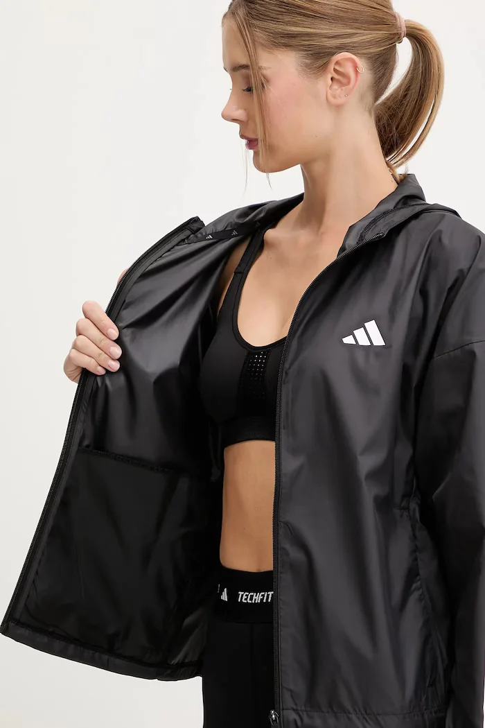adidas Performance Яке за трениране Hyg Windy в черно преходен модел JX1872