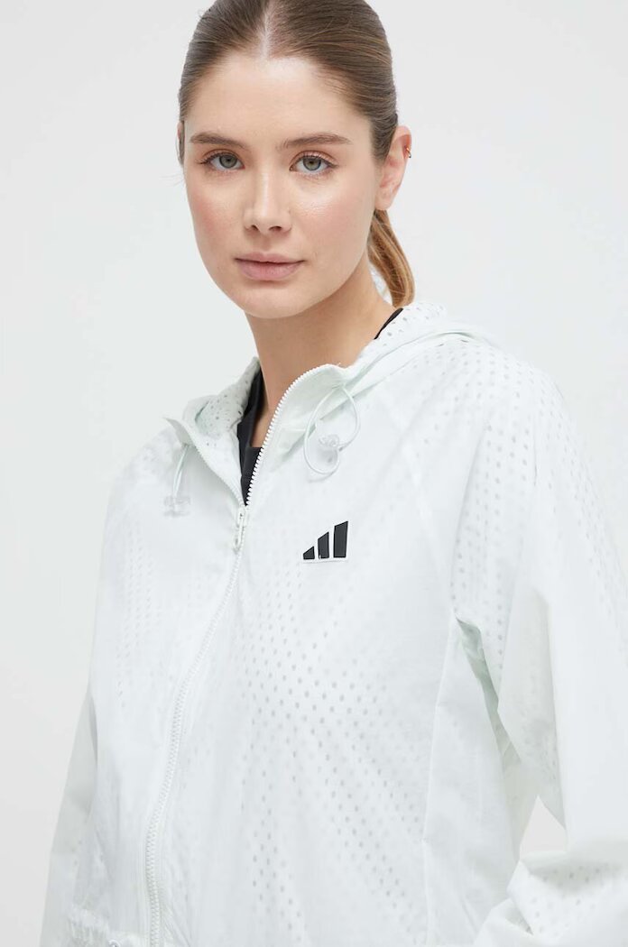 adidas Performance Яке за трениране в зелено преходен модел IL7366