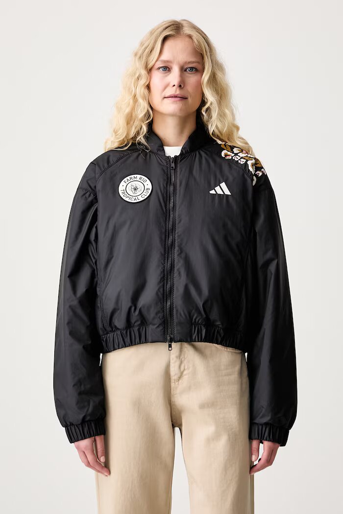 adidas преходно яке дамско x Farm Rio черно KR0282