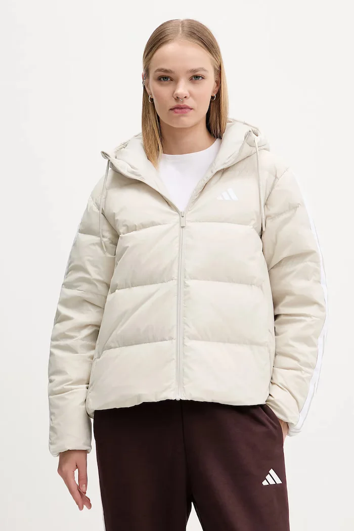adidas Пухено яке Essentials Climawarm в бежово зимен модел JM4107