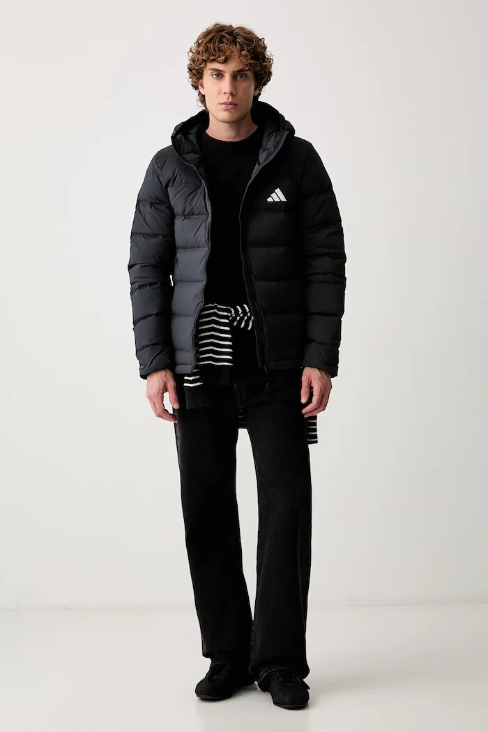 adidas пухено яке мъжко Helionic черно JN2114
