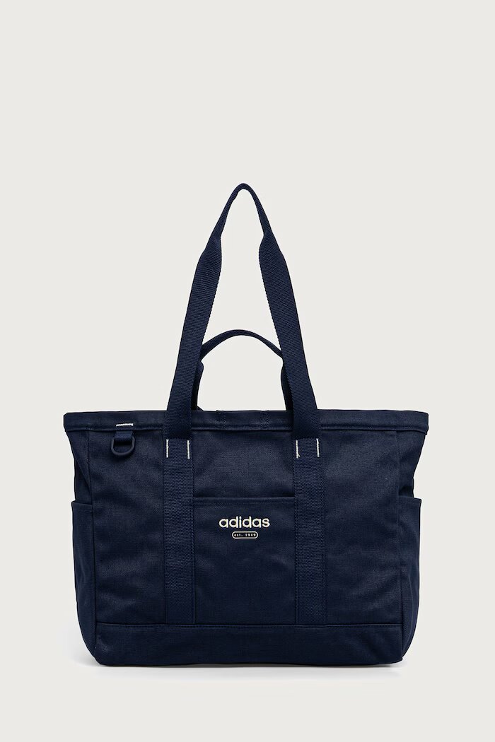 adidas шопинг чанта дамска от памук тъмносиня KS9565