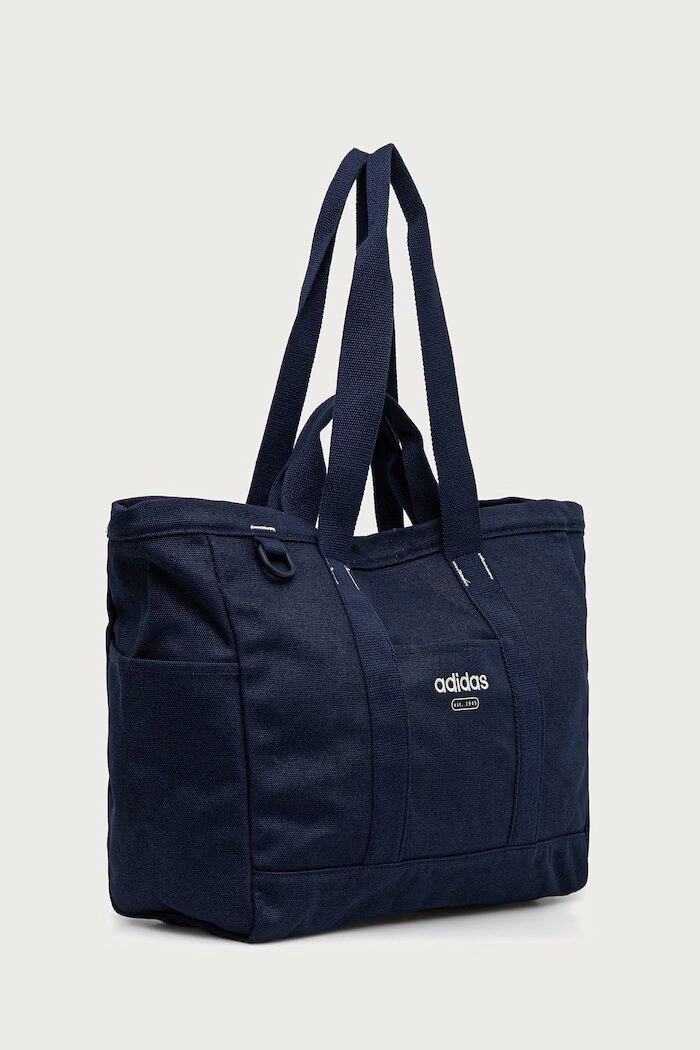 adidas шопинг чанта дамска от памук тъмносиня KS9565