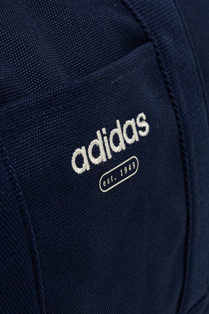adidas шопинг чанта дамска от памук тъмносиня KS9565