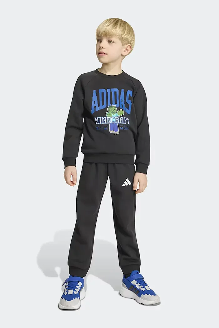 adidas спортен анцуг за деца с памук MINECRAFT черен KH3194
