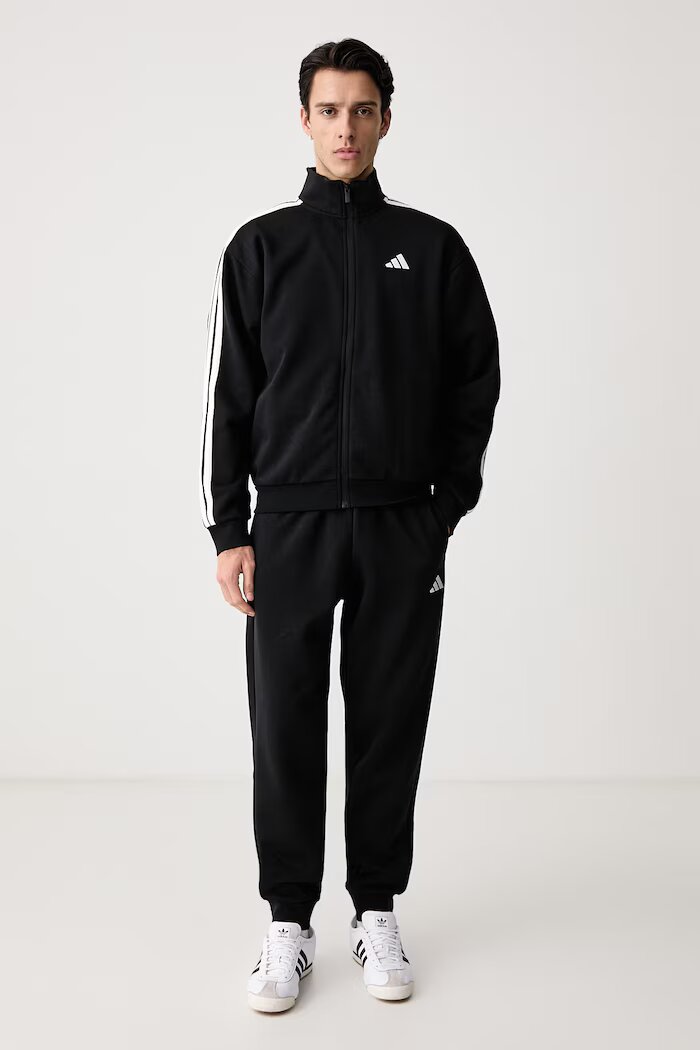 adidas спортен комплект анцуг мъжки с памук Three Stripes черен KY2284
