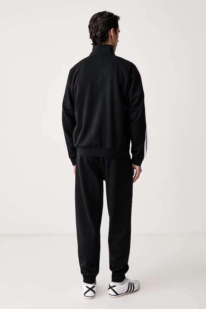 adidas спортен комплект анцуг мъжки с памук Three Stripes черен KY2284