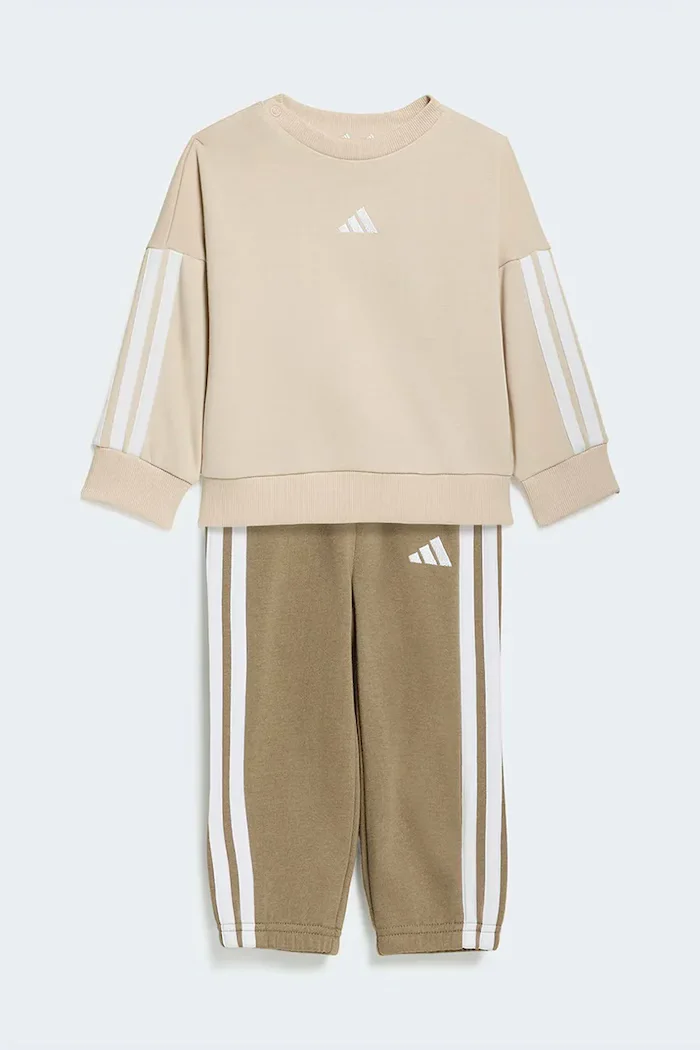 adidas спортен комплект анцуг за деца с памук бежов KT3289