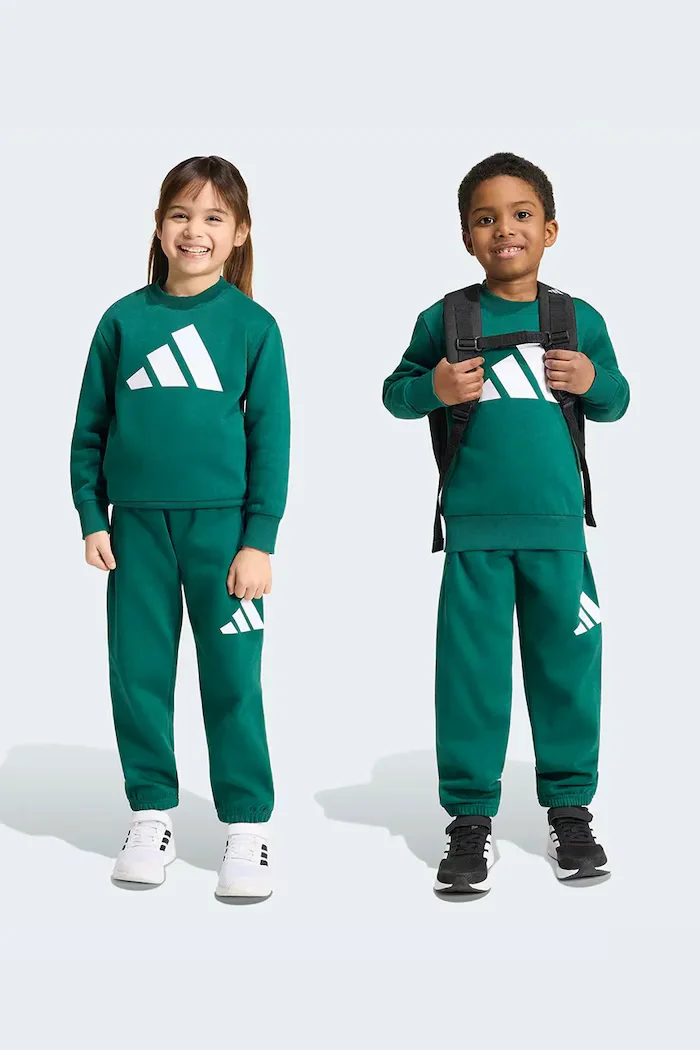adidas спортен комплект анцуг за деца с памук зелен KT3329