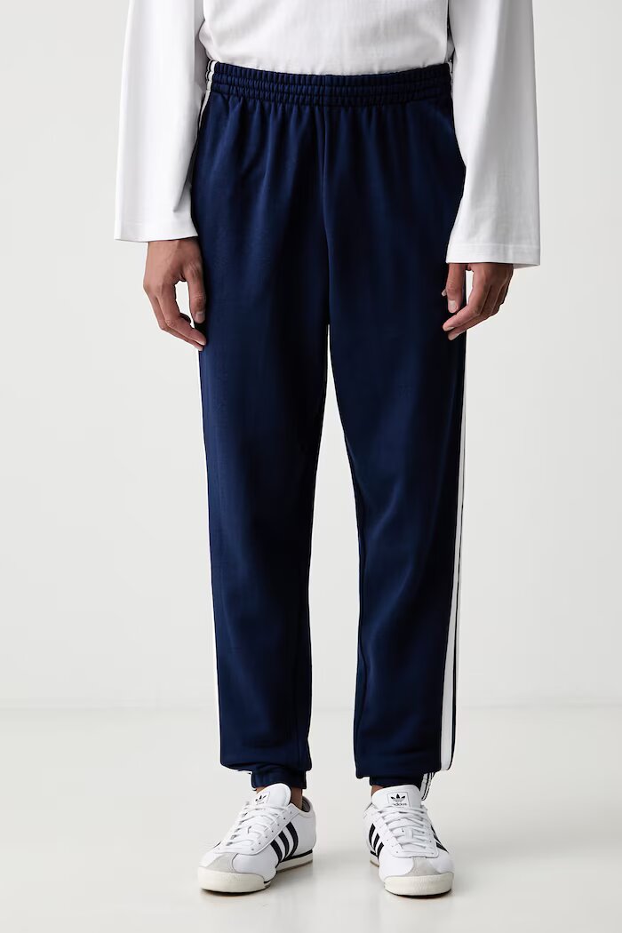 adidas спортен панталон мъжки от памук Essentials тъмносин със стандартна талия KY4197