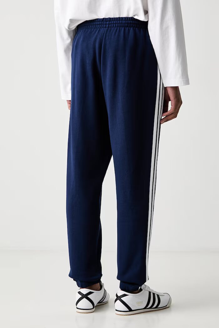adidas спортен панталон мъжки от памук Essentials тъмносин със стандартна талия KY4197