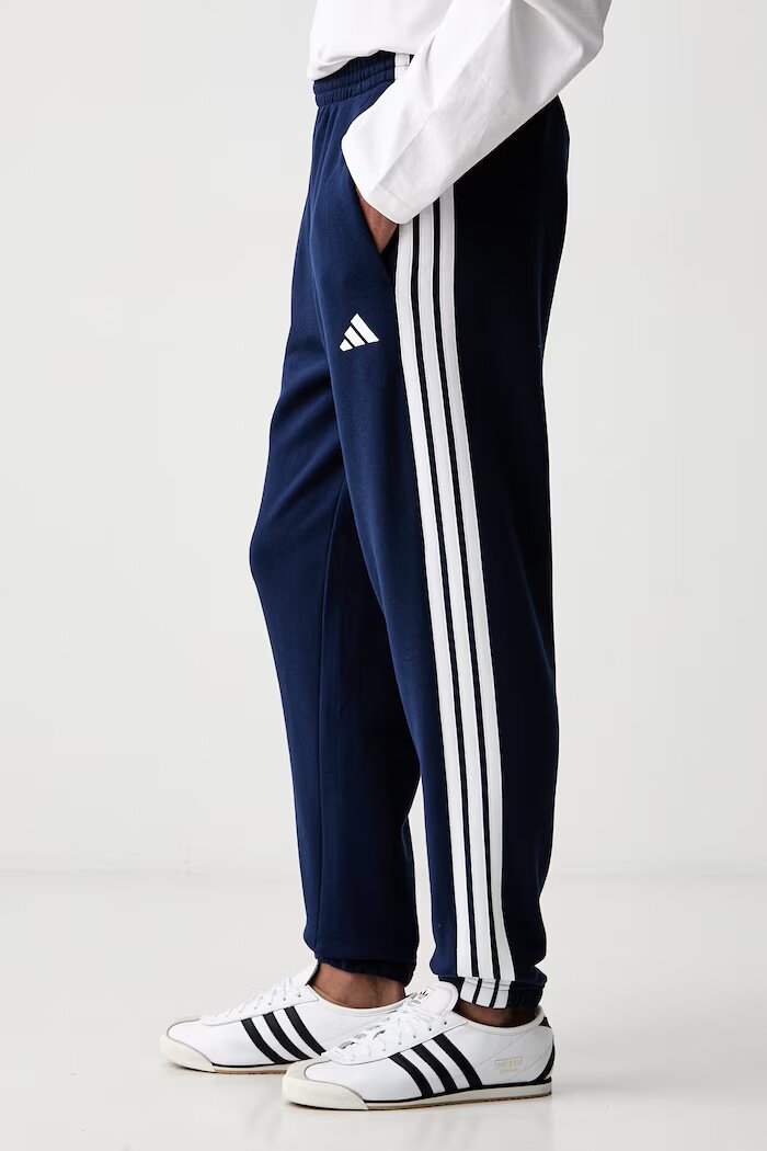 adidas спортен панталон мъжки от памук Essentials тъмносин със стандартна талия KY4197